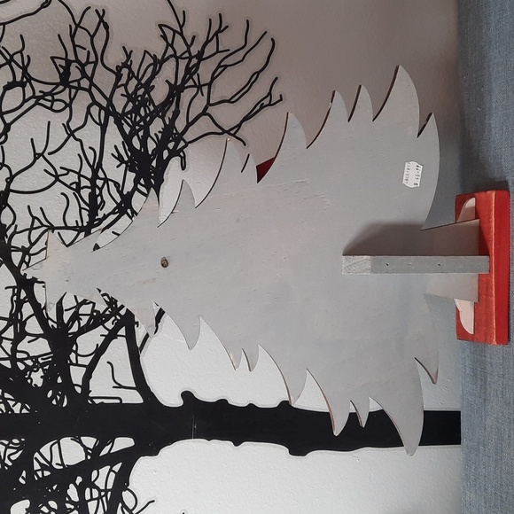 Winter Santa Cardinal Holiday Tree Christmas Wood Decoration Mantle Shelf Sitter - Picture 2 of 7